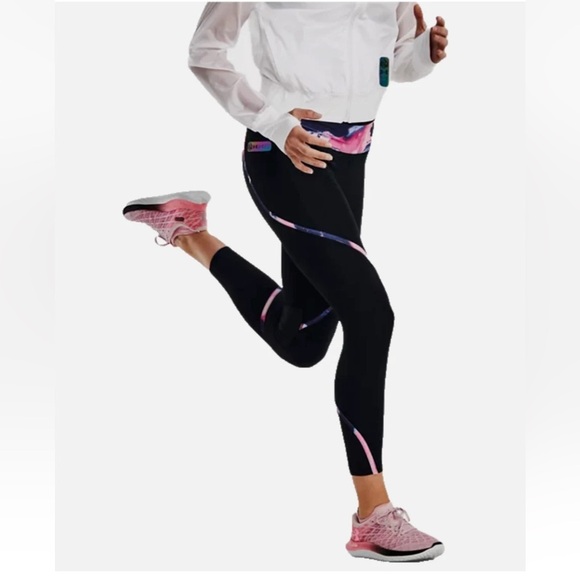 Under Armour Run Anywhere Ankle Tights Black Reflective Exercise Legging Size L - Picture 11 of 13